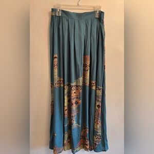 Southwest Indian Foundation Womens Flowy Rayon Maxi Skirt Aztec Design XL